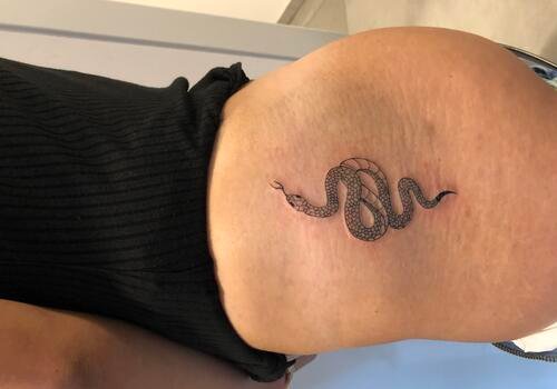 Blackinkuth Snake tattoo
