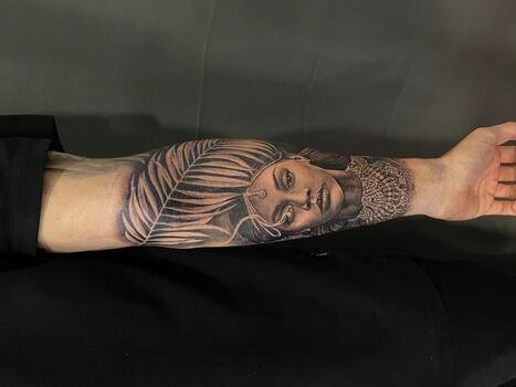 Blackinkuth Portrait tattoo